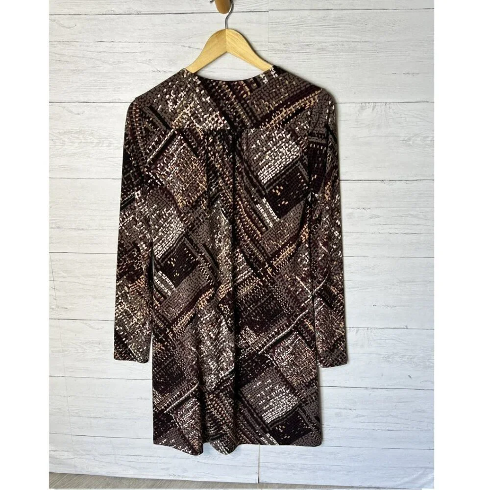 Trina Turk Dress Womens Size Small/Medium Geometric True Wrap Contemporary - Picture 10 of 16